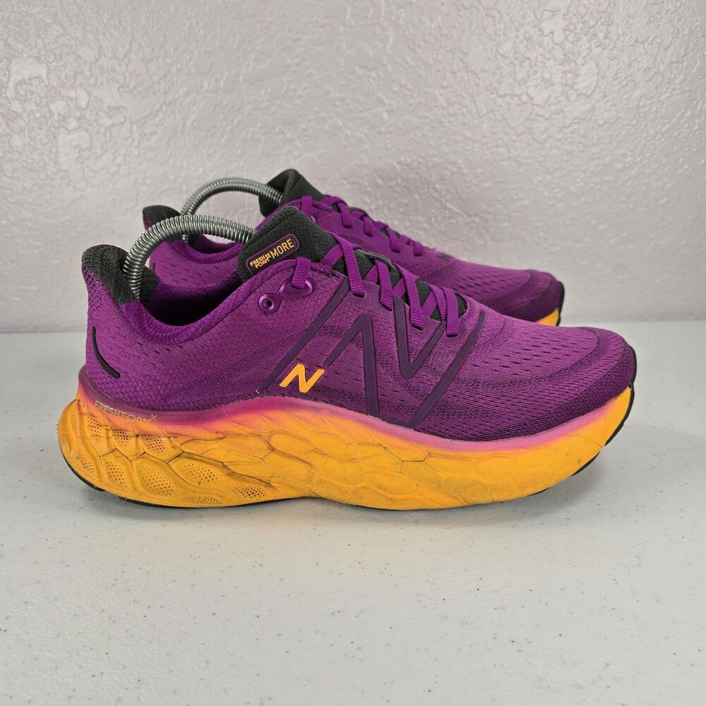New Balance Fresh Foam X More v4 Shoes Womens Size 10 Purple Running Sneakers